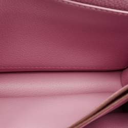 Pre Owned Hermès Mauve Sylvestre Clemence Leather Roulis 23 Bag