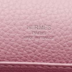Pre Owned Hermès Mauve Sylvestre Clemence Leather Roulis 23 Bag