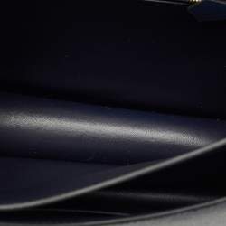 مملوكة مسبقًا Hermès Bleu Indigo Epsom Leather Rose Gold Finish Constance III 24 Bag