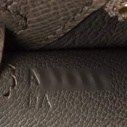 Pre Owned Hermes Etain Epsom Leather Gold Finish Kelly Sellier 25 Bag