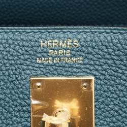 Pre Owned Hermès Colvert Togo Leather Gold Finish Kelly Retourne 35 Bag