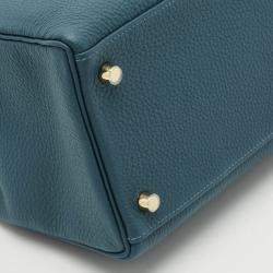 Pre Owned Hermès Colvert Togo Leather Gold Finish Kelly Retourne 35 Bag