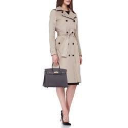 Pre Owned Hermès Raisin Togo Leather Gold Finish Birkin 25 Bag