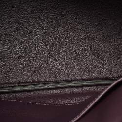 Pre Owned Hermès Raisin Togo Leather Gold Finish Birkin 25 Bag