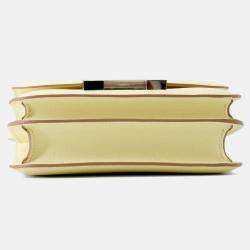Pre Owned Hermes Constance Mini Jaune Milton Epsom Leather Shoulder Bag