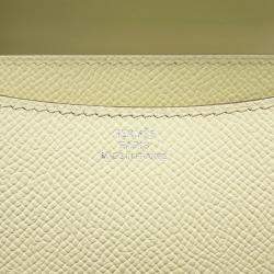 Pre Owned Hermes Constance Mini Jaune Milton Epsom Leather Shoulder Bag