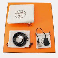 Pre Owned Hermes Kelly 28 Black Togo Leather Shoulder Bag