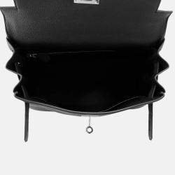 Pre Owned Hermes Kelly 28 Black Togo Leather Shoulder Bag