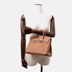 Pre Owned Hermes Birkin 25 Gold Togo Leather Tote Bag