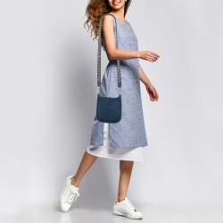 Pre Owned Hermes Deep Blue Taurillon Clemence Leather Evelyne Amazone TPM Bag