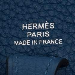 Pre Owned Hermes Deep Blue Taurillon Clemence Leather Evelyne Amazone TPM Bag