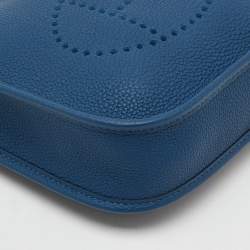 Pre Owned Hermes Deep Blue Taurillon Clemence Leather Evelyne Amazone TPM Bag