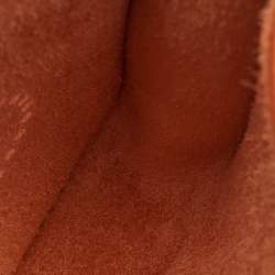 Pre Owned Hermes Orange Taurillon Clemence Leather Evelyne TPM Bag