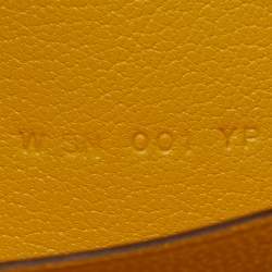 Pre Owned  Hermes Jaune De Naples Chevre Leather Kelly Pocket Long Wallet