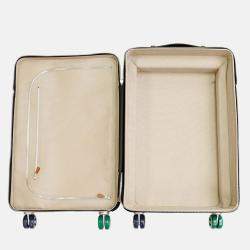 Pre Owned Hermes Rolling Mobility Suitcase Black Taurillon Clemence Leather Travel Bag