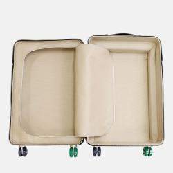 Pre Owned Hermes Rolling Mobility Suitcase Black Taurillon Clemence Leather Travel Bag