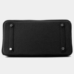 Pre Owned Hermes Birkin 30 Black Togo Leather Tote Bag