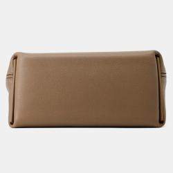 Pre Owned Hermes Van Quatre Mini Etoupe Evercolor Swift Leather Shoulder Bag