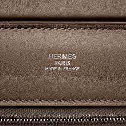 Pre Owned Hermes Van Quatre Mini Etoupe Evercolor Swift Leather Shoulder Bag