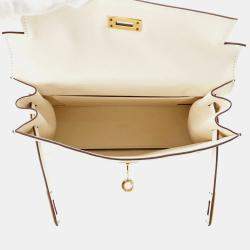 Pre Owned Hermes Kelly Danse II Nata Swift Leather Shoulder Bag