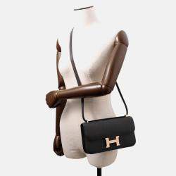 Pre Owned Hermes Constance Elan Black Epsom Bag