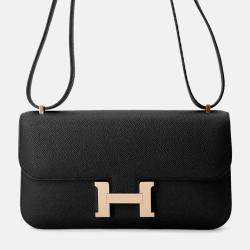 Pre Owned Hermes Constance Elan Black Epsom Bag