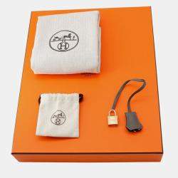 Pre Owned Hermes Birkin 30 Gris Meyer Togo Leather Handbag