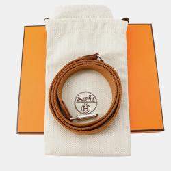 Pre Owned Hermes Evelyne TPM Long Gold Taurillon Clemence Shoulder Bag