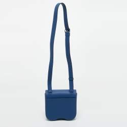 مملوكة مسبقًا Hermès Bleu France Epsom Leather Della Cavalleria Mini Bag