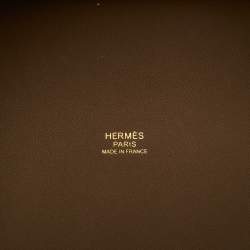 Pre Owned Hermès Ecro/Etoupe Toile and and Swift Leather Cargo Picotin Lock 18 Bag