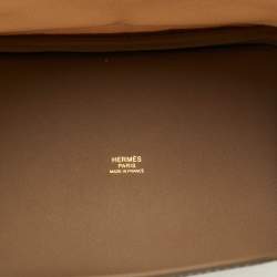 Pre Owned Hermès Ecro/Etoupe Toile and and Swift Leather Cargo Picotin Lock 18 Bag