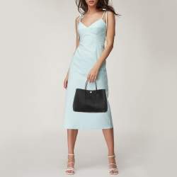 Pre Owned Hermes Black Negonda Leather Garden Party 30 Bag