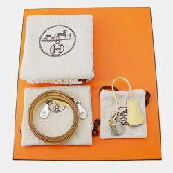 Pre Owned Hermes Kelly Sellier Jaune Poussin Epsom Size 25