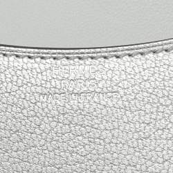 Pre Owned Hermès Argent Chevre Chamkilight Leather Constance Slim Wallet