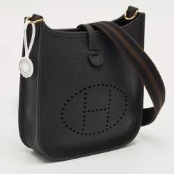 Pre Owned حقيبة هيرمس إيفلين TPM جلد تشوكيليت كليمنس