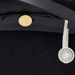 Pre Owned Hermes Bleu Indigo Toile and Vache Hunter Leather Herbag Zip 31 Bag