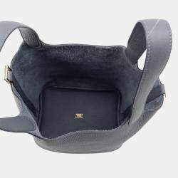 Pre Owned Hermes Picotin Lock 18 Grimist Taurillon Clemence Bag 