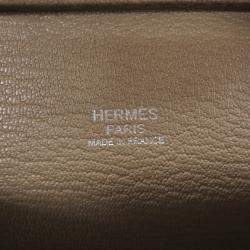 Pre Owned Hermes Plume  Size Mini Etoupe Chevre Myzore Goatskin Bag