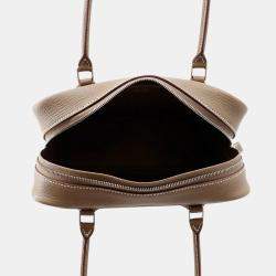 Pre Owned Hermes Plume  Size Mini Etoupe Chevre Myzore Goatskin Bag