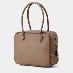 Pre Owned Hermes Plume  Size Mini Etoupe Chevre Myzore Goatskin Bag