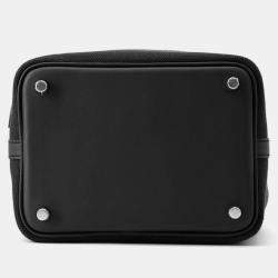 Pre Owned Hermes Picotin Lock 18 Cargo Black Towar Goeran Swift Leather