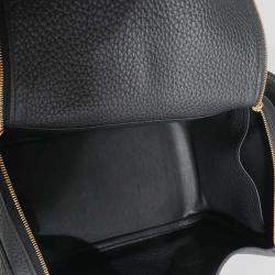 Pre Owned Hermes Lindy 26  Black Clemence Bag 