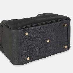 Pre Owned Hermes Lindy 26  Black Clemence Bag 