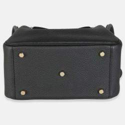 Pre Owned Hermes Lindy 26  Black Clemence Bag 