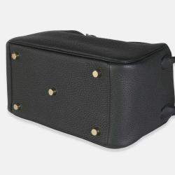 Pre Owned Hermes Lindy 26  Black Clemence Bag 