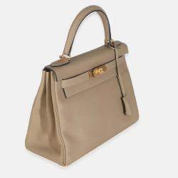 Pre Owned Hermes  Kelly 28  Trench Clemence Retourne Bag