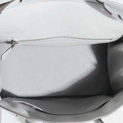 Pre Owned Hermes Birkin 30 Gris Meyer Togo Leather Bag 