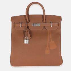 Pre Owned Hermes Birkin 40 Gold Togo Coup De Soleil HAC  Bag 