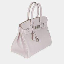 Pre Owned Hermes  Birkin 30 Mauve Pale Togo Bag 