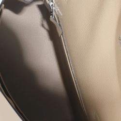 Pre Owned Hermes  Sellier Kelly 25 Poussiere Epsom Bag